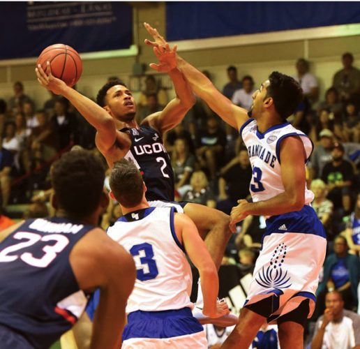 Adams helps UConn get past Chaminade